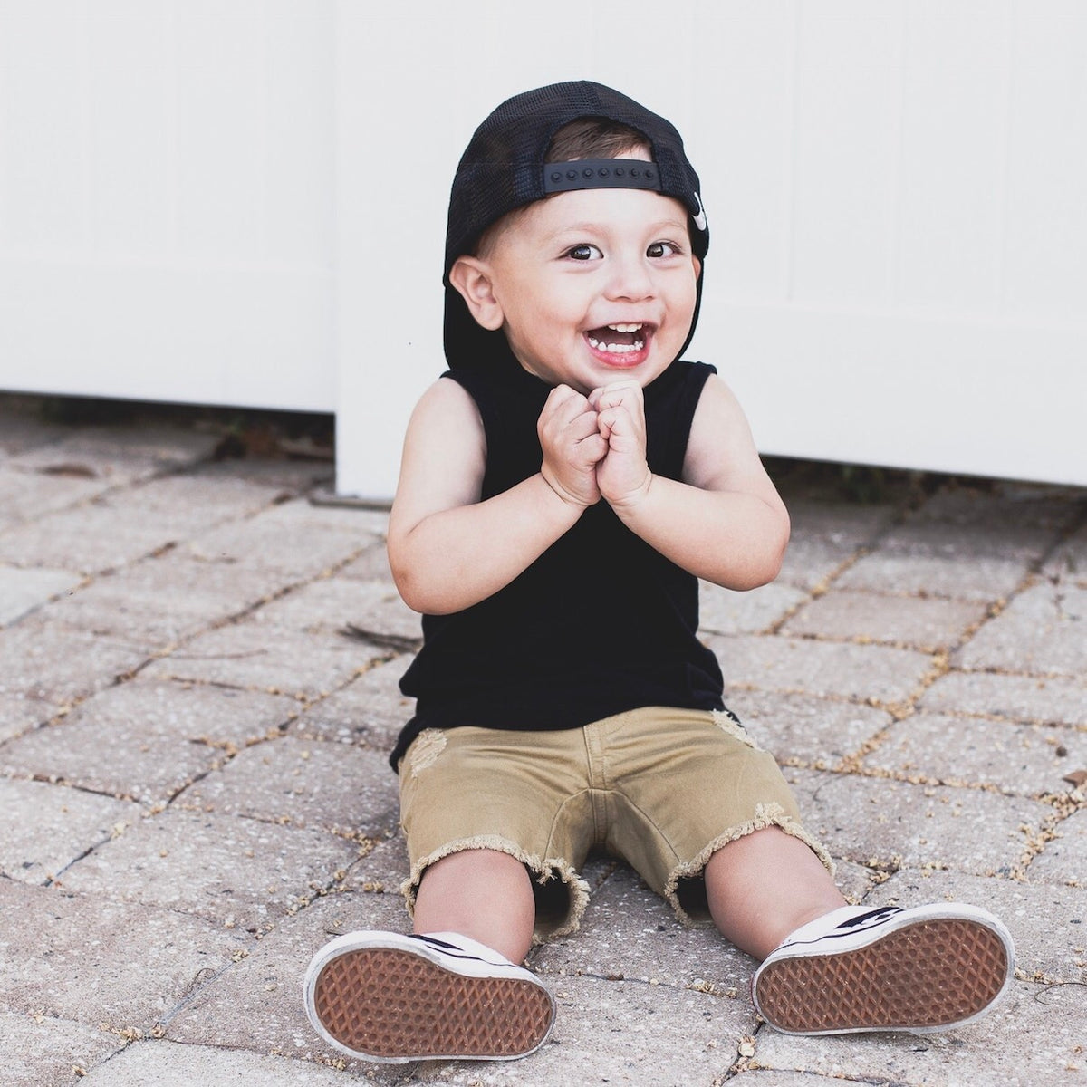 BOYS KHAKI DENIM SHORTS | Raxtin Clothing Co - Love Sick Threads