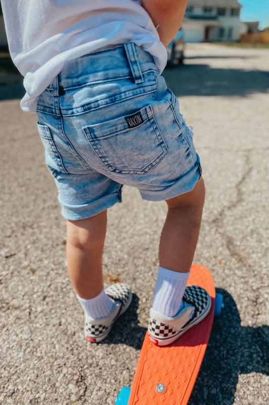 BOYS ACID WASH SHORTS | Raxtin Clothing Co - Raxtin Clothing Co