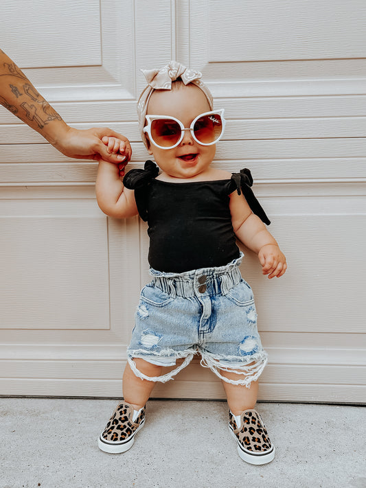 BOYFRIEND DENIM SHORTS | Raxtin clothing co