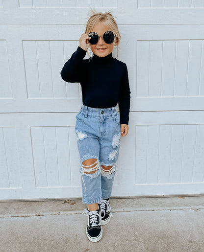 HIGH NECK LONG SLEEVE BODYSUIT | Raxtin clothing co