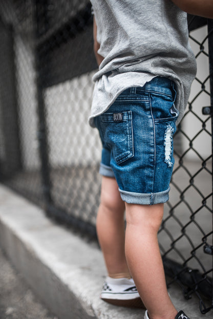 BOYS DISTRESSED DENIM SHORTS | Raxtin Clothing Co - Love Sick Threads