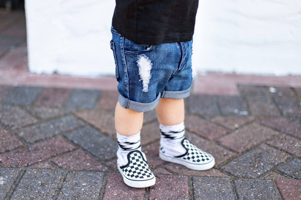 BOYS DISTRESSED DENIM SHORTS | Raxtin Clothing Co - Love Sick Threads
