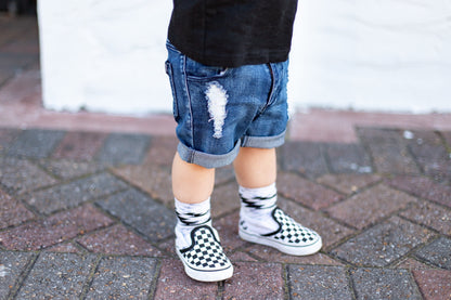 BOYS DISTRESSED DENIM SHORTS | Raxtin Clothing Co - Love Sick Threads