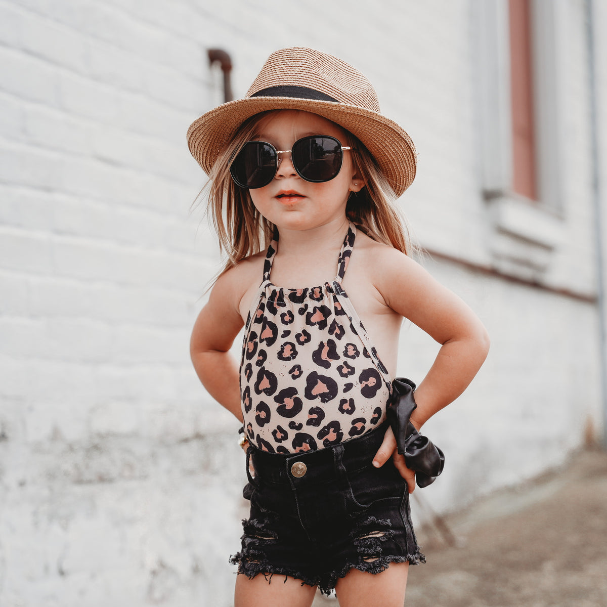 GIRLS DISTRESSED BLACK DENIM SHORTIES | Raxtin Clothing Co - Raxtin Clothing Co
