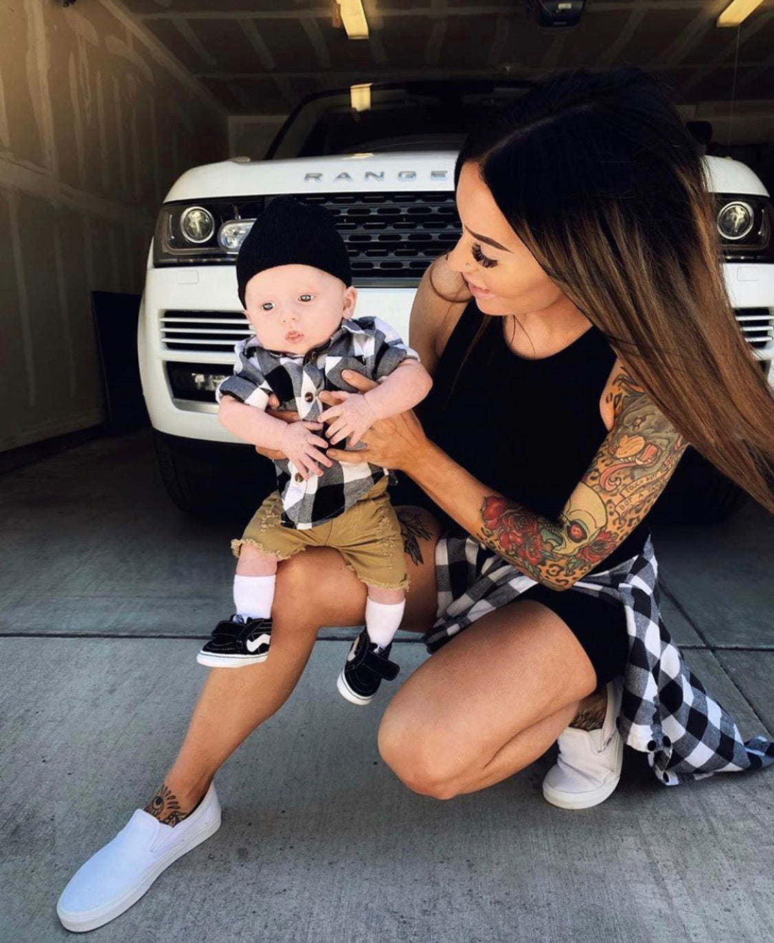 BOYS KHAKI DENIM SHORTS | Raxtin Clothing Co - Love Sick Threads