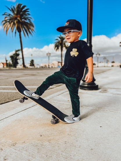 EMERALD GREEN CORDUROY CHINOS | Raxtin clothing co