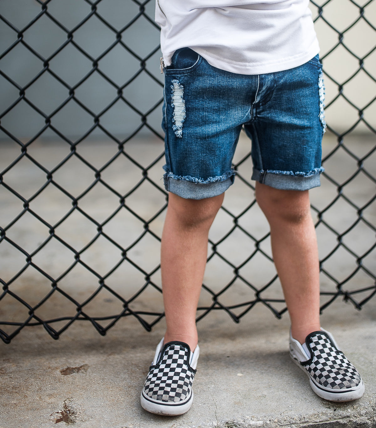 BOYS DISTRESSED DENIM SHORTS | Raxtin Clothing Co - Love Sick Threads