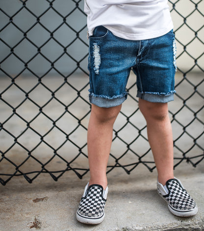 BOYS DISTRESSED DENIM SHORTS | Raxtin Clothing Co - Love Sick Threads