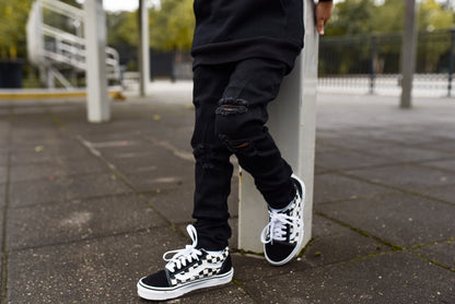 BLACK DISTRESSED DENIM | Raxtin Clothing Co - Love Sick Threads