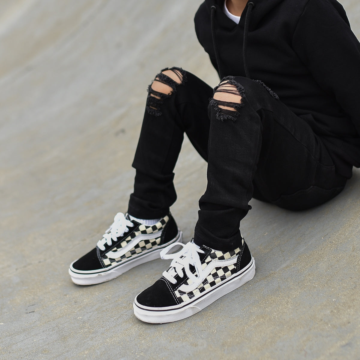 BLACK DISTRESSED DENIM | Raxtin Clothing Co - Love Sick Threads