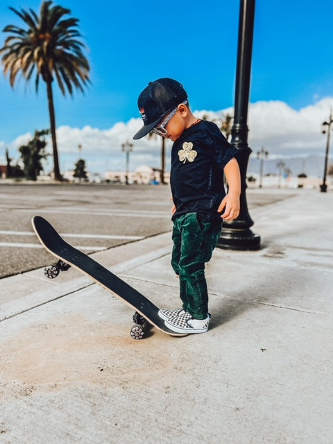 EMERALD GREEN CORDUROY CHINOS | Raxtin clothing co