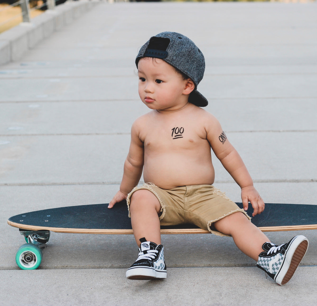BOYS KHAKI DENIM SHORTS | Raxtin Clothing Co - Love Sick Threads